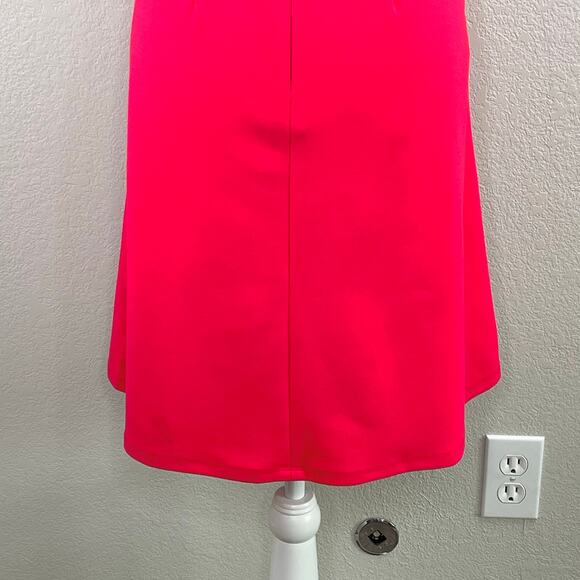 Maggy London Pink Twist Flutter Sleeve Surplice Fit & Flare Mini Dress 2 NWOT - Picture 10 of 13